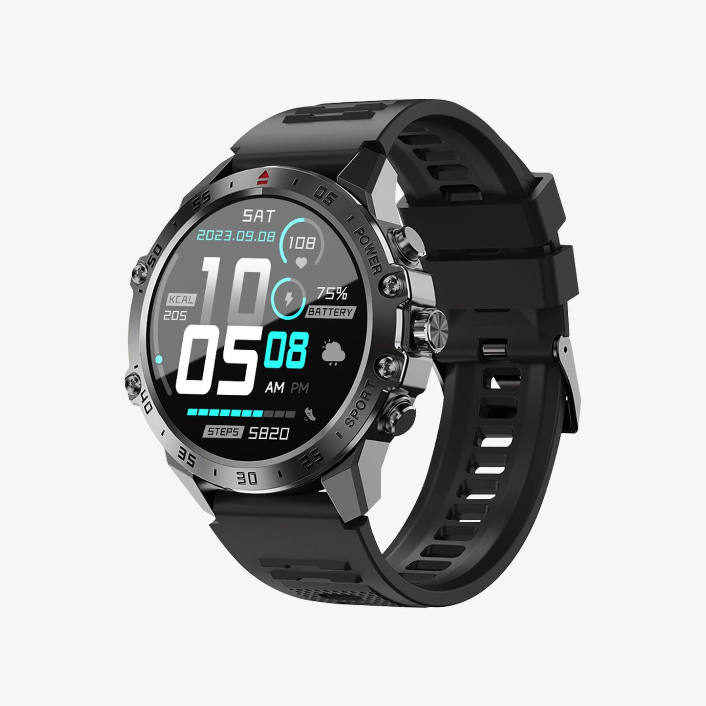 08 1.43" IP67 waterproof Smart Watch with Fitness Tracker