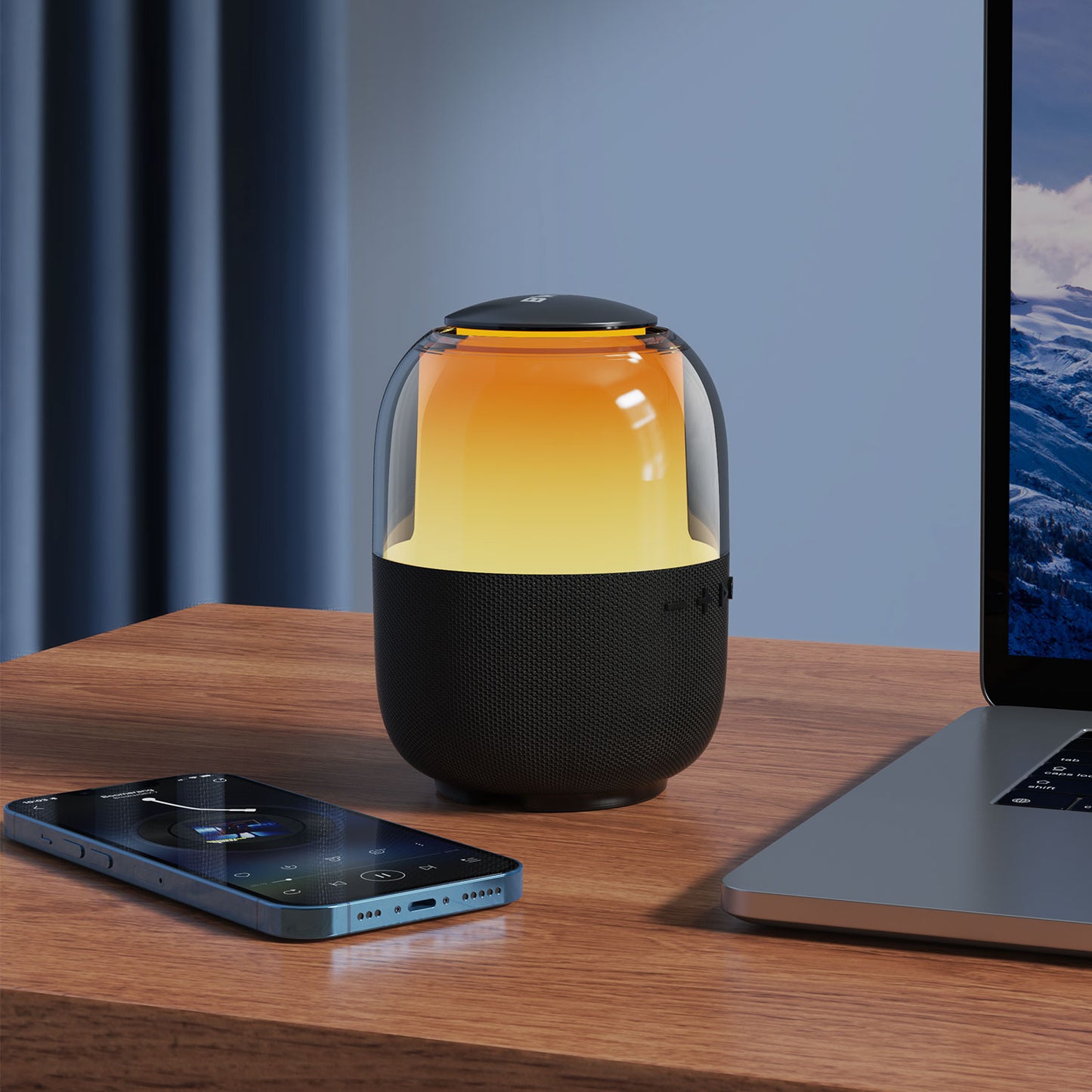 IPX6 Waterproof Wireless Speaker with RGB Lights