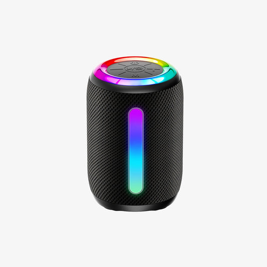 1IPX4 Outdoor Mini Wireless Speaker Heavy Bass Subwoofer with RGB Lights BT 5.3